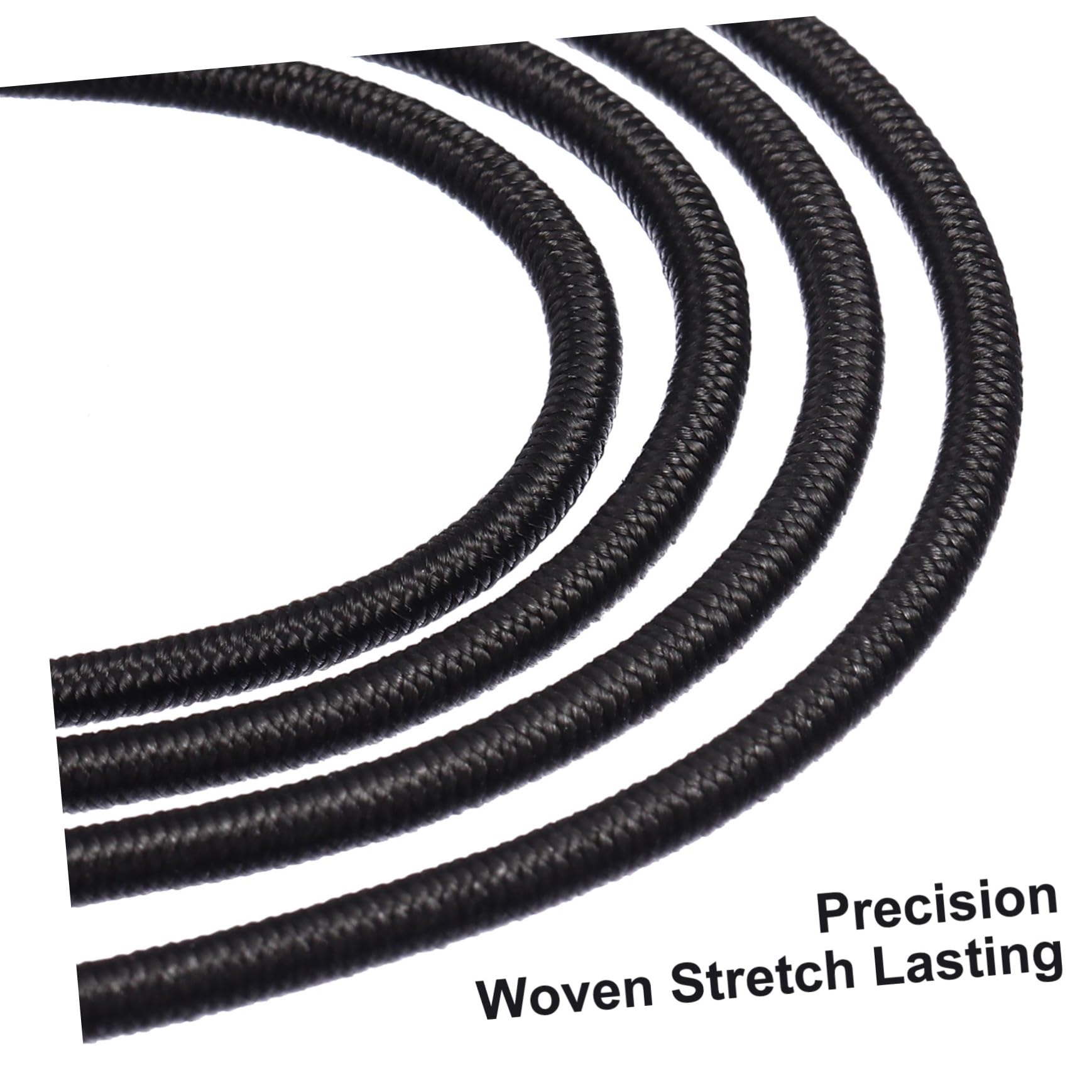Cordón Elástico Redondo Negro 2,5 Mm para Manualidades DIY 100 M de Cinta Elástica Flexible para Costura, Confección y Decoración Tutoriales Artesanales