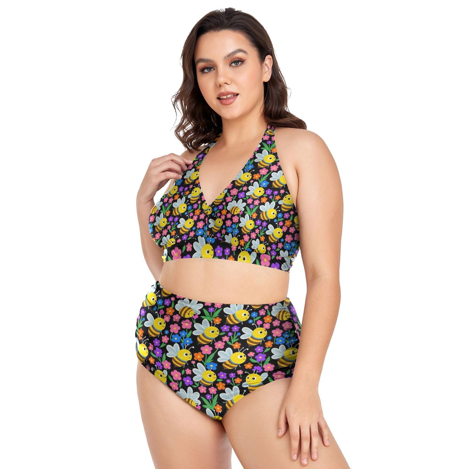 FRODOTGV Costumi da bagno da donna curvy, da L a 4XL
