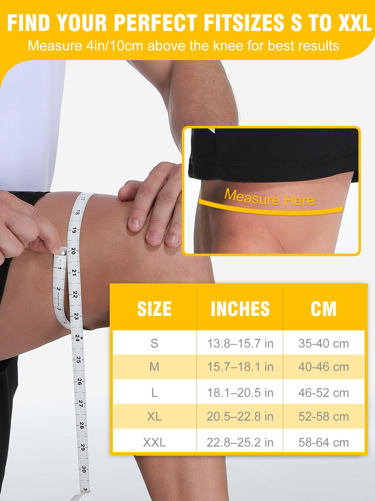 Quick-Wrap – Lot de 2 genouillères réglables pour homme et femme avec 4 stabilisateurs à ressort en métal, rotule ouverte, sangles en X, compression respirante pour la course, la gym, le