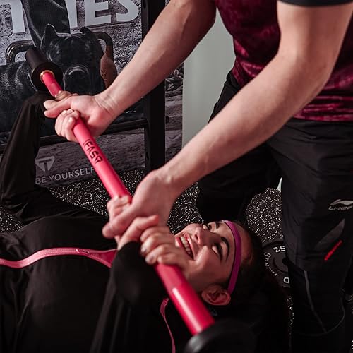 Miniatura 6 de Barra olímpica de pesas cromada sólida de 4 pies con rodamientos, barra de levantamiento de pesas de capacidad de 400 libras para gimnasio en casa,