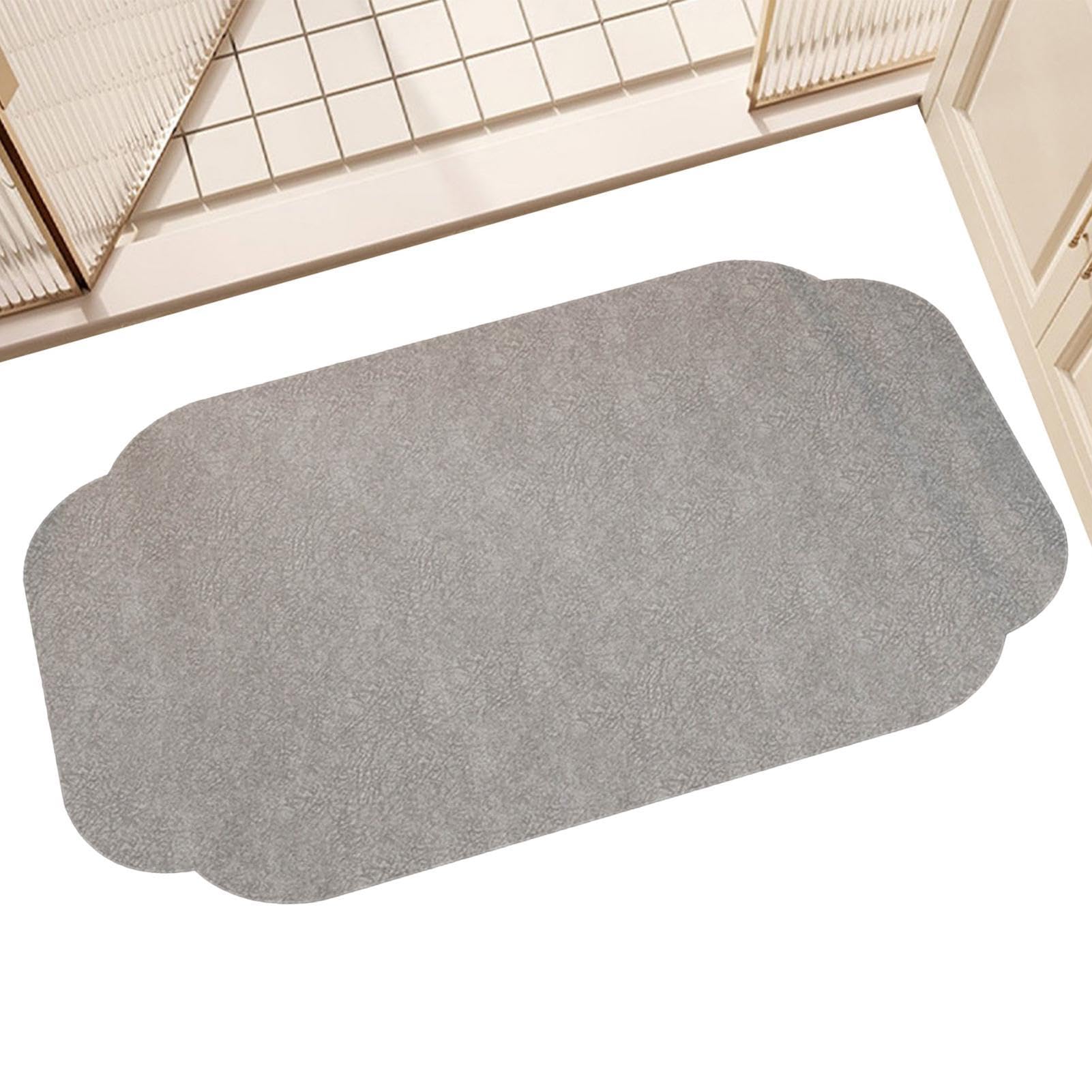 Tapis de bain en diatomée ultra absorbant avec envers antidérapant
