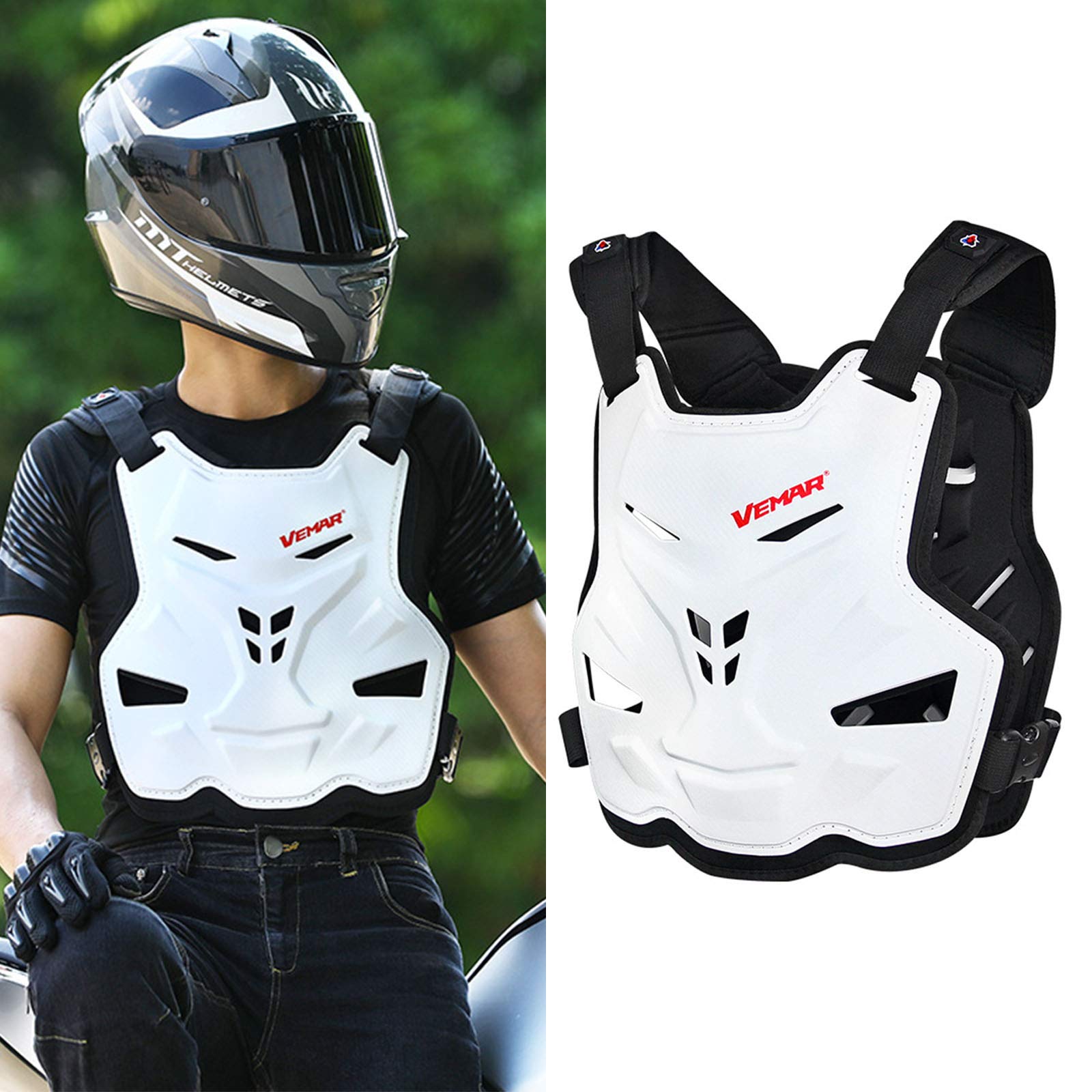 YROHGKPN for Men Women Motorcycle Vest Chest Spine Protector Motocross