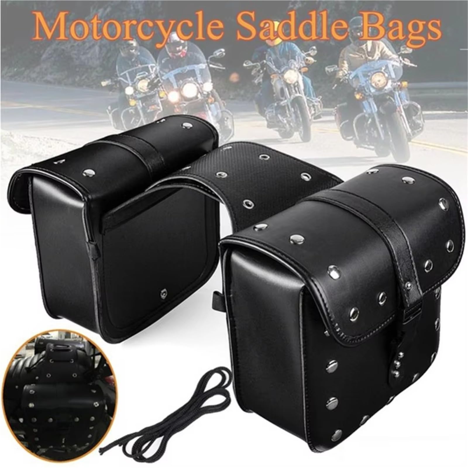Moto Sac Lot 2 Sacoches Selle Moto Universelles Et Étanches Sacoches Latérales Rangement Pour Bagages Moto Sac Voyage