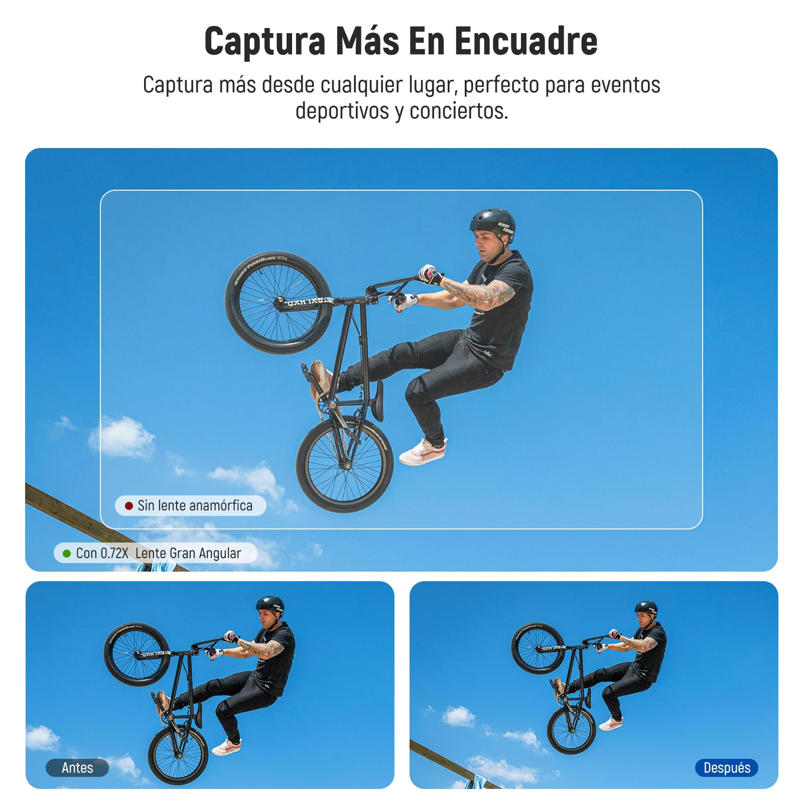 NEEWER Objetivo Gran Angular 0,72X FOV 112° Compatible con dji Osmo Pocket 3 / Pocket 4 / Xtra Muse Creator Combo Accesorios, Lente Asférica Action CAM Multicapa magnética con Marco de Metal