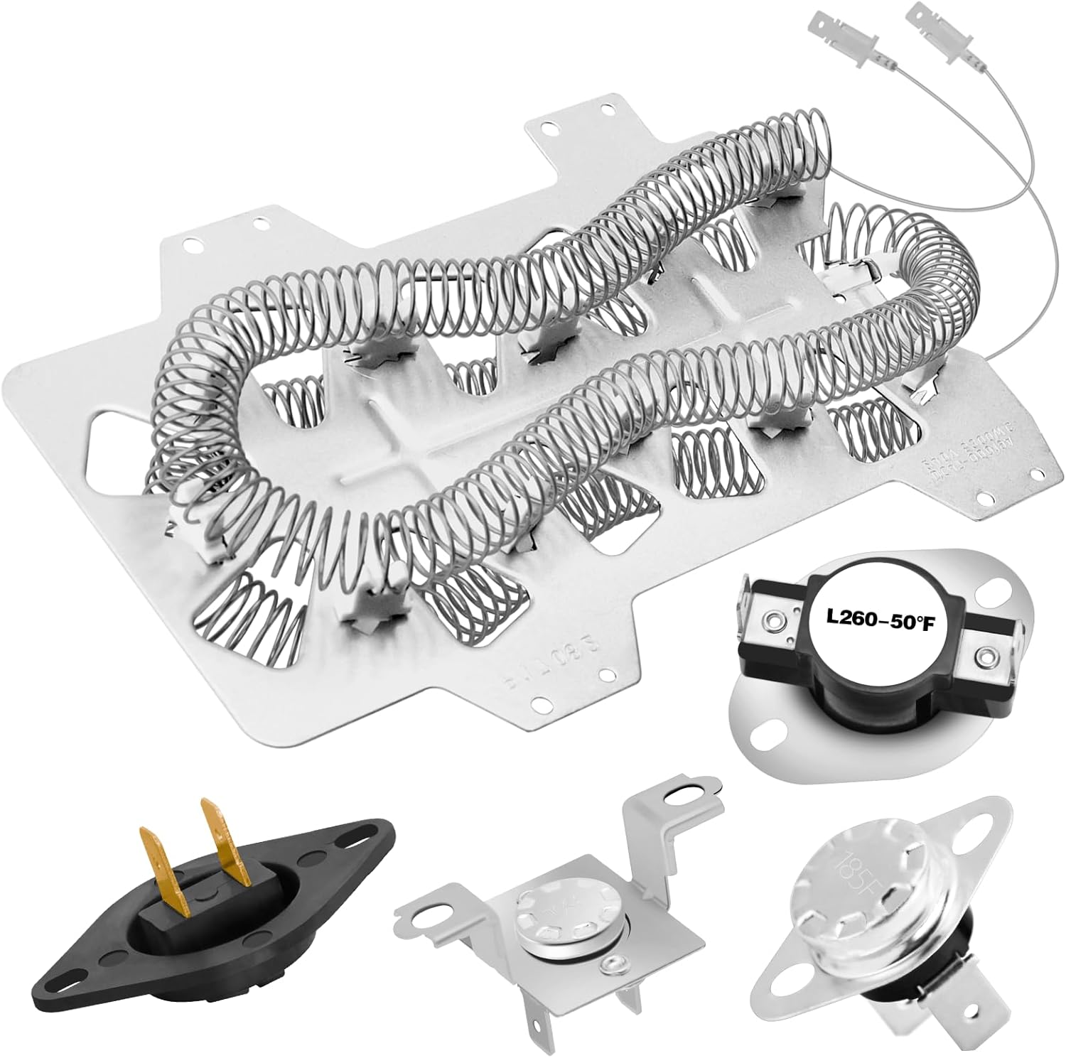 DVE50T5300C/A3 DVE45T3200W/A3 DV42H5200EF/A3 DV42H5400EF/A3 DV45H7000EP/A3 DVE45R6100C/A3 Dryer Heating Element for Samsung DV36J4000EW/A3 DV395ETPAWR/A1 DV400EWHDWR/AA DV405ETPAWR/AA DV405ETPASU/AA