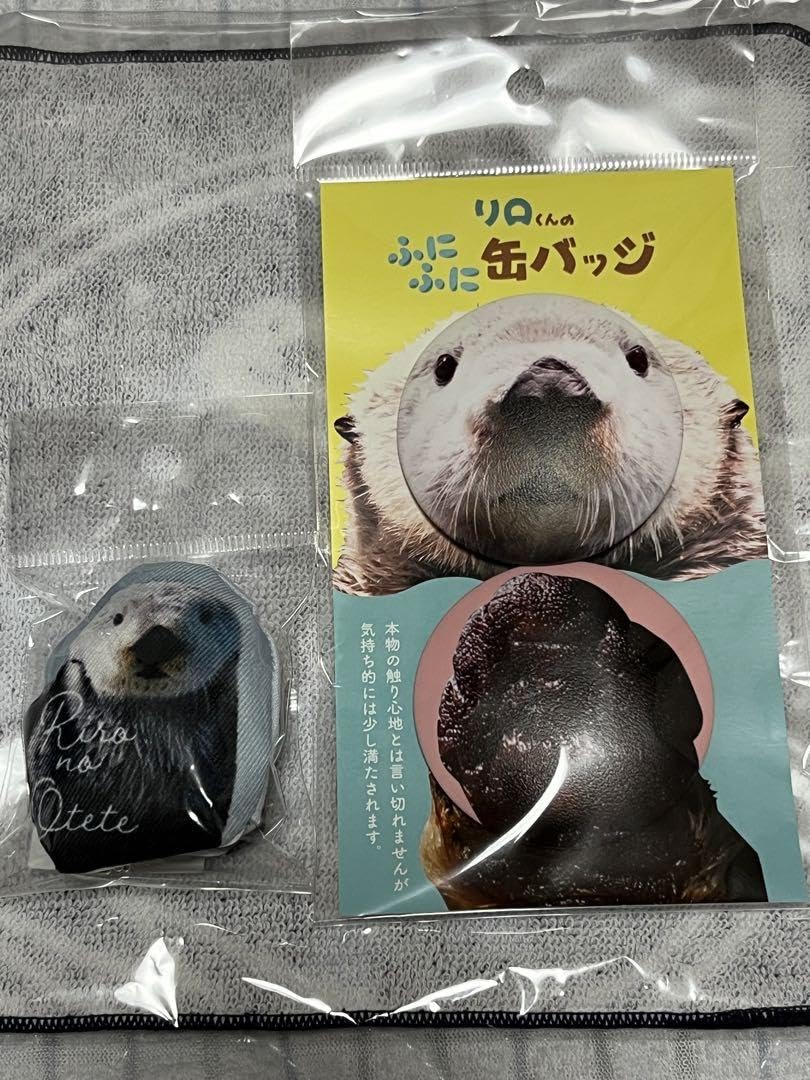Amazon.co.jp: ラッコのリロくんのふにふに缶バッジリロのおてて