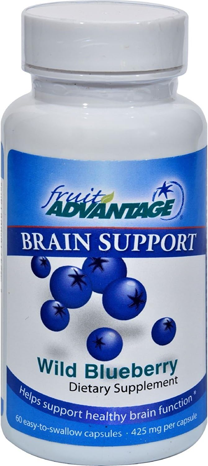 Wild Blueberry Dietary Supplement (Case of 12) : 60 Vegetarian Capsules 425 mg