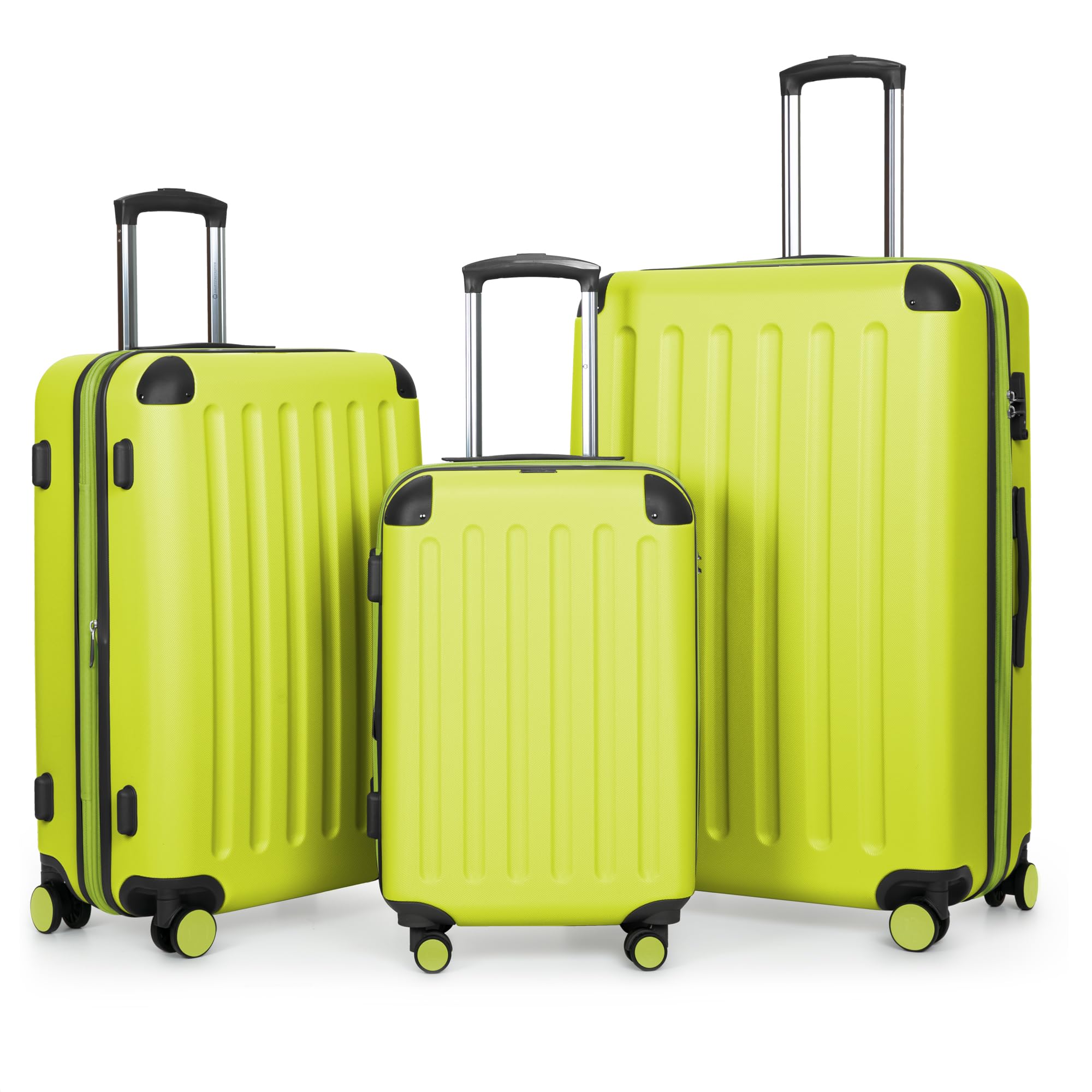 HAUPTSTADTKOFFER - Spree - Juego de 3 Maletas rígidas, Trolley expandible, Equipaje de Viaje, 4 Ruedas Dobles, TSA, (S,M y L), Menta — view 11