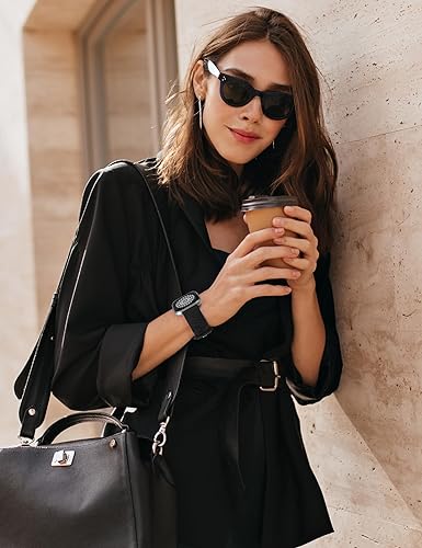 Miniatura 6 de Correa de reloj compatible con Fitbit Versa 2VersaVersa Lite para mujeres y hombres, bonita correa deportiva de silicona suave y elegante con diseño