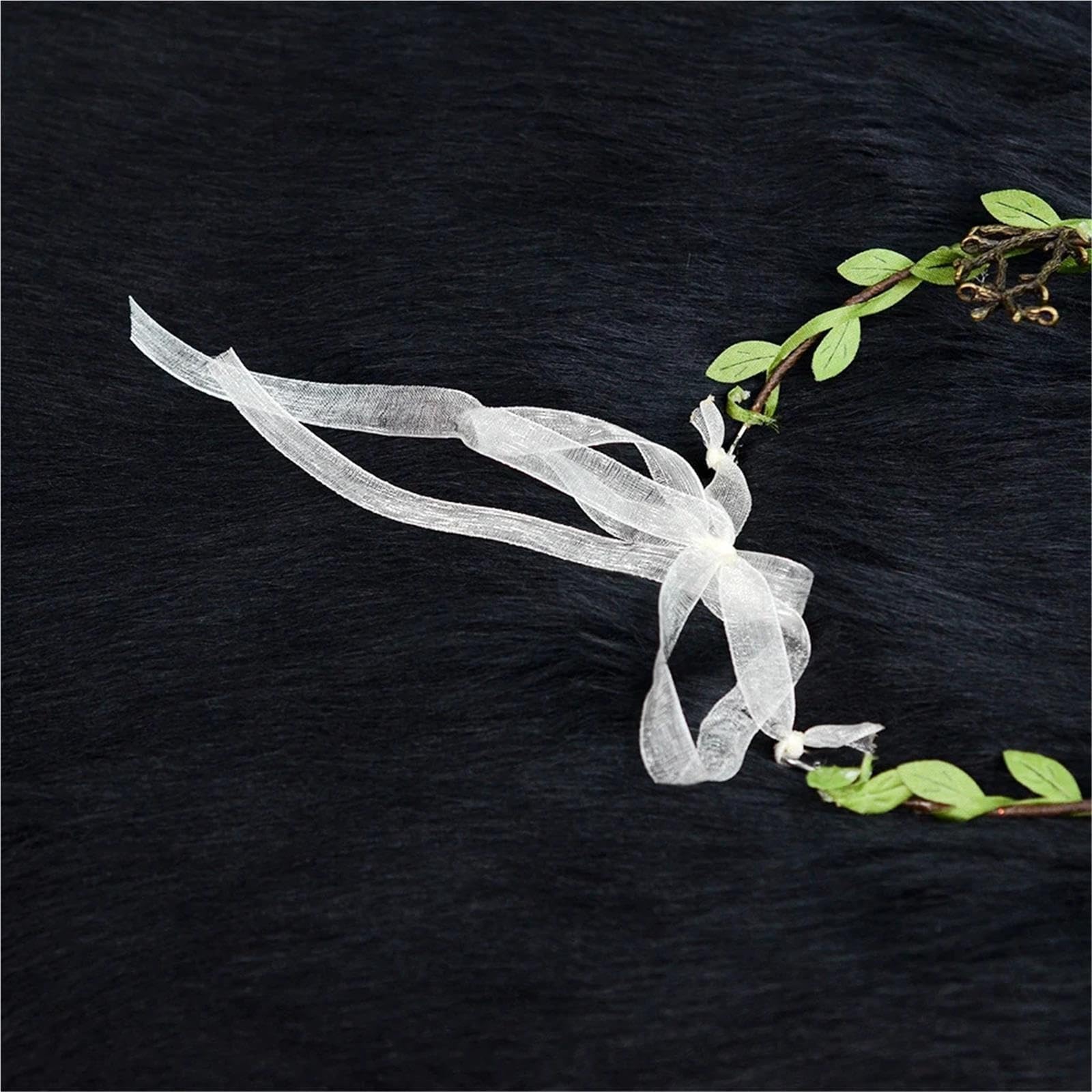 Fascia For Capelli Pixie Diadema Elfo Del Bosco Farfalla Fata Di Cristallo