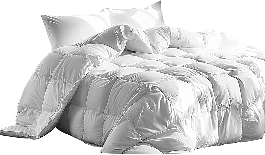 Serta Goose Feather Down Fiber Cotton Comforter Queen Size