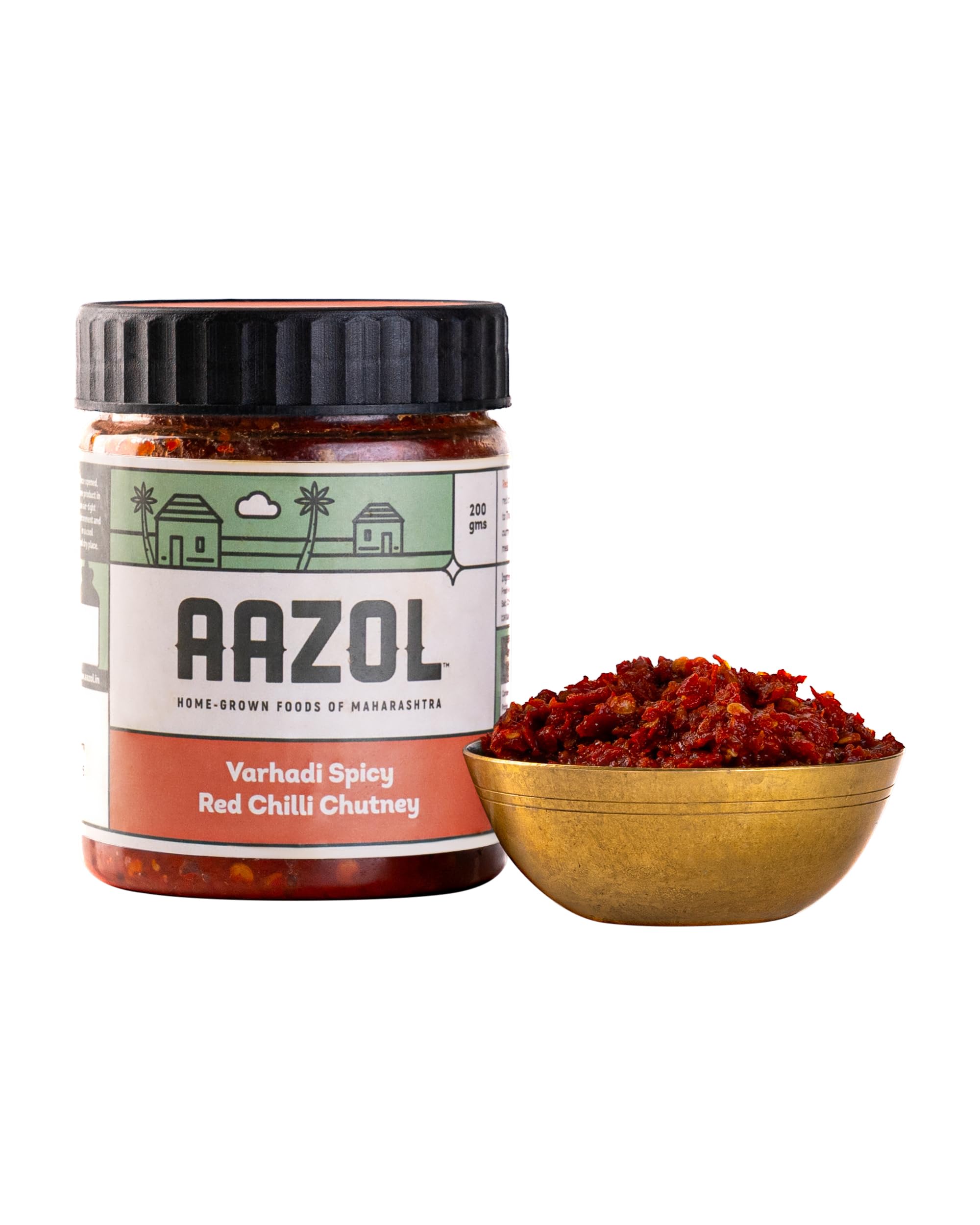 Aazol Spicy Red Chilli Chutney: Varhadi Thecha - 200g | Made with Fresh Red Chilli | Hand Pounded | For Spice Lovers | Ready to Eat (B09MSKYCC3) Amazon Price History, Amazon Price Tracker