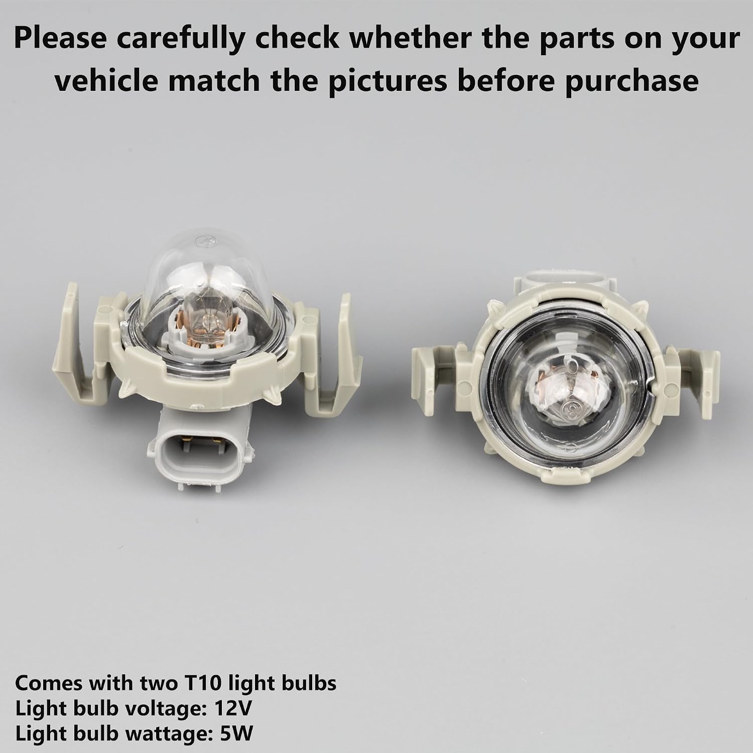 License Plate Light Assembly for Toyota 4Runner Pickup T100 Tacoma Tundra Replace OE 81270-35110 2PCS (Include Bulb)