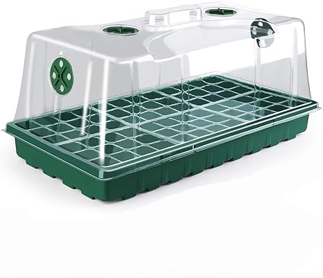 Amazon Co Jp Szt 育苗ポット 育苗ボックス 72穴トレー トレー 育苗箱 家庭菜園 園芸 苗床 野菜 芽植物苗床 植木鉢 栽培キット サカタのタネ 種まきポット ガーデン 種子 植栽 通気性 ジフィーポット 透明カバー Diy 工具 ガーデン