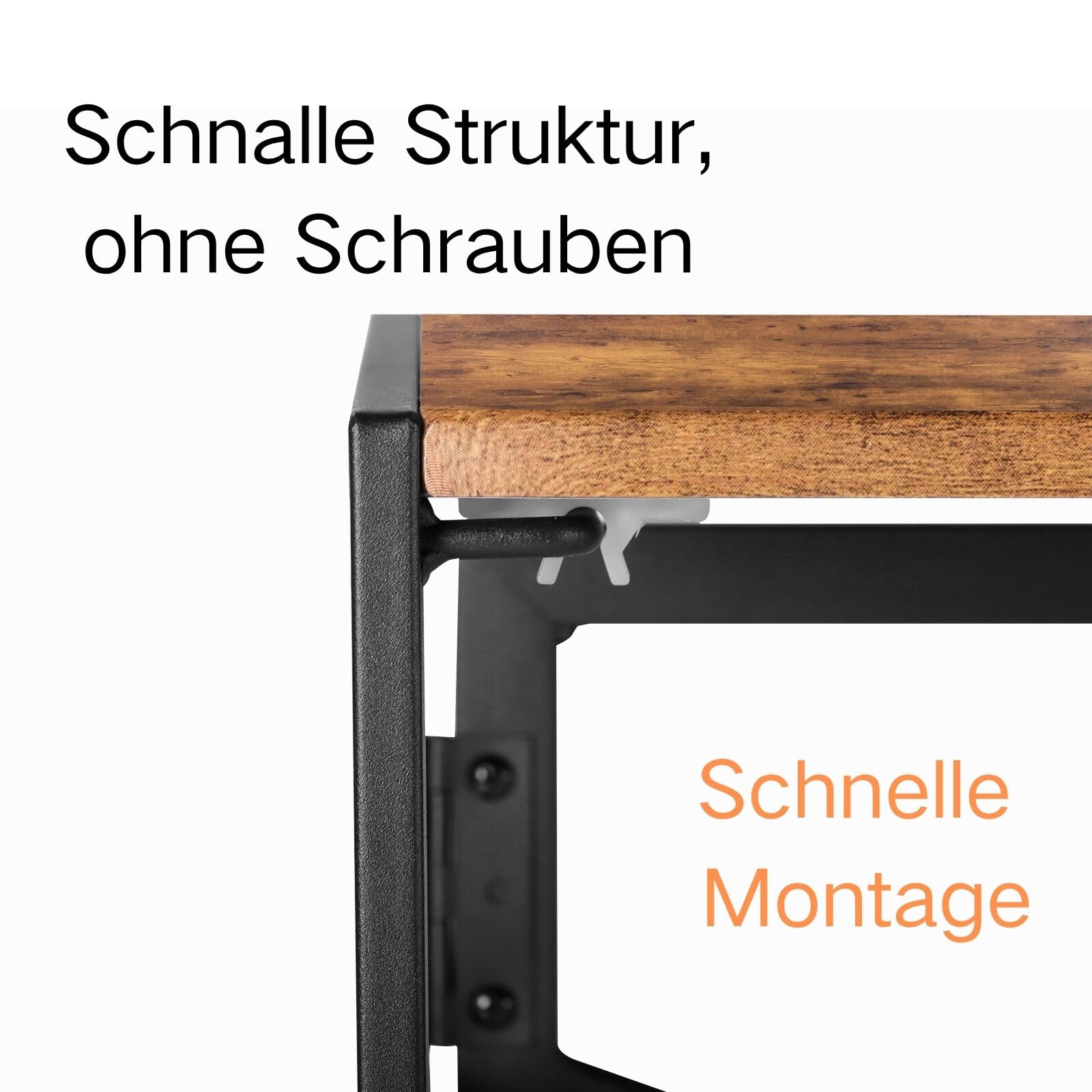 FurnitureR Zeichentisch faltbar 100x50cm - Künstler Tisch mit Neigungsfunktion? Nein! Stattdessen: Stahlrahmen + 8 Haken für Pinsel/Eimer, 50kg, 5,5cm flach