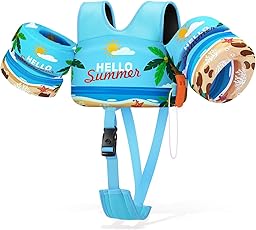 HeySplash Toddler Swim Vest, Toddler Floaties Fit 13-30 Lbs, Puddle Kids Jumper with Adjustable Strap, Pool Float Jacket Arm Floaties Baby Floatie Water Wing, Pool Sea Swimming Aid