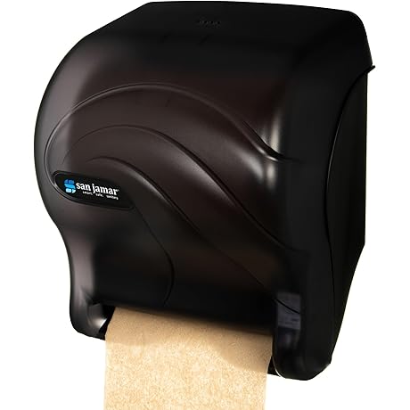 San Jamar Tear-N-Dry Essence Automatic Paper Towel Dispenser for Easy, Touchless Hand Drying