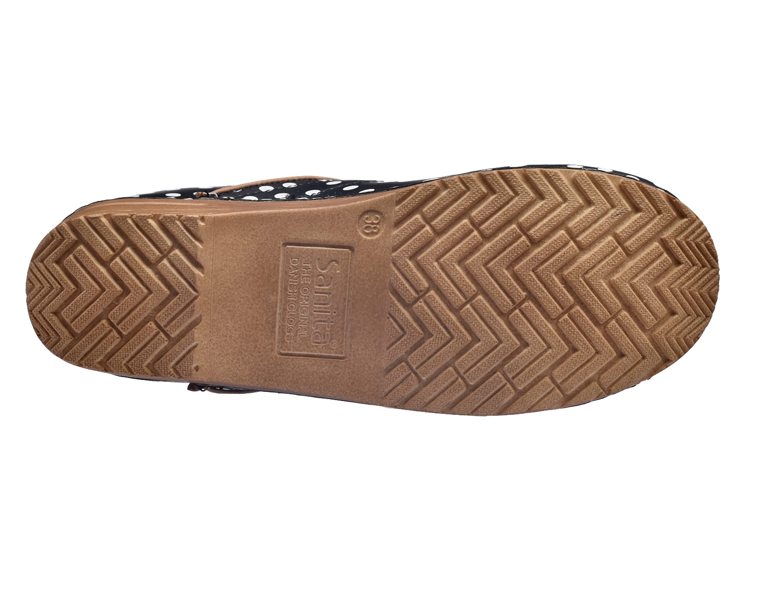 Sanita Professional Festa Closed Clog | Original Handmade Flexible Leather Clog for Women | Maximum Stability | Anatomical Shaped Footbed with Soft Foam | Shock Absorbing Heel