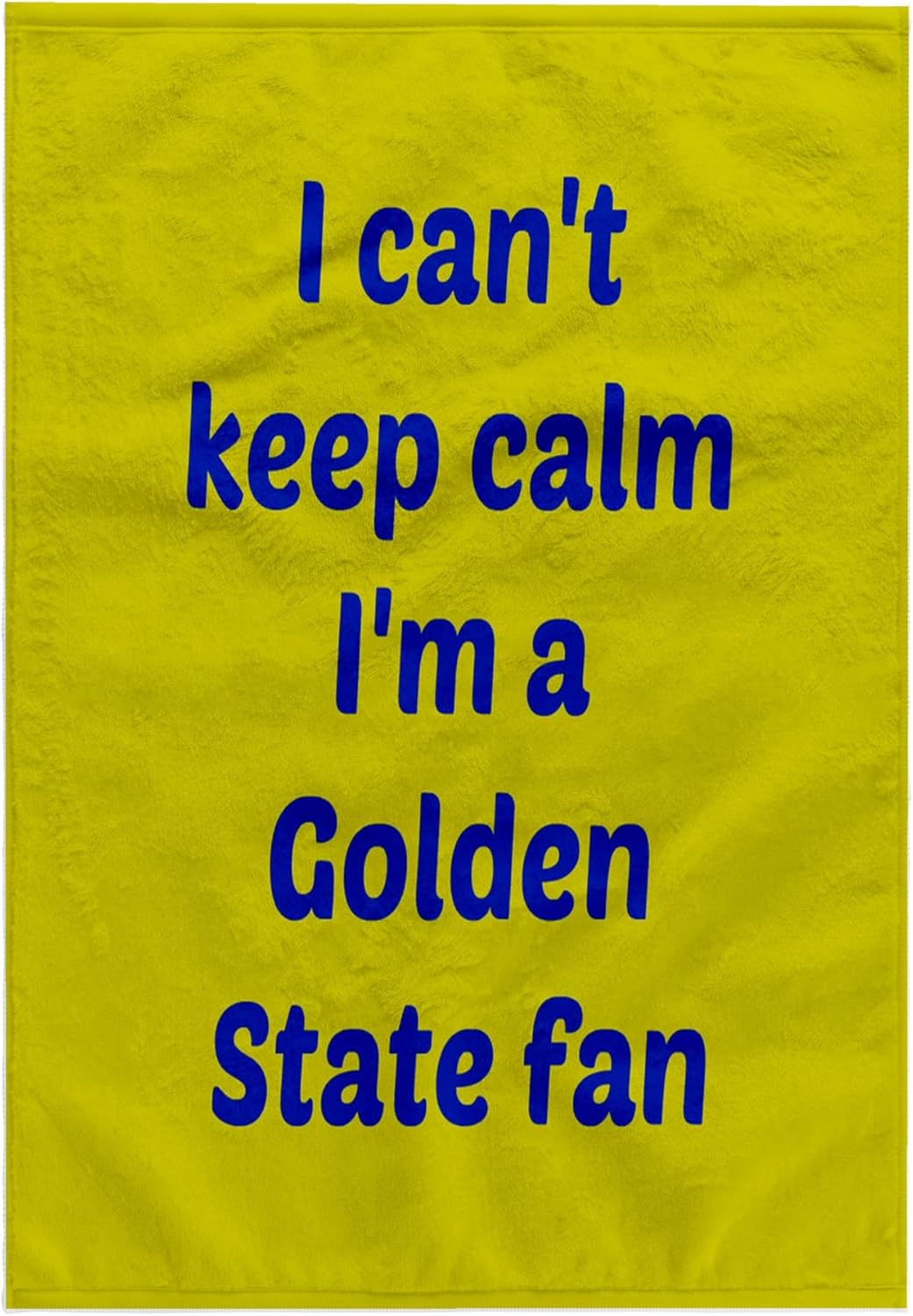 3dRose I Cant Keep Calm Im a Golden State Fan, Blue, Gold 22x30 Bath Hand Pool Towel