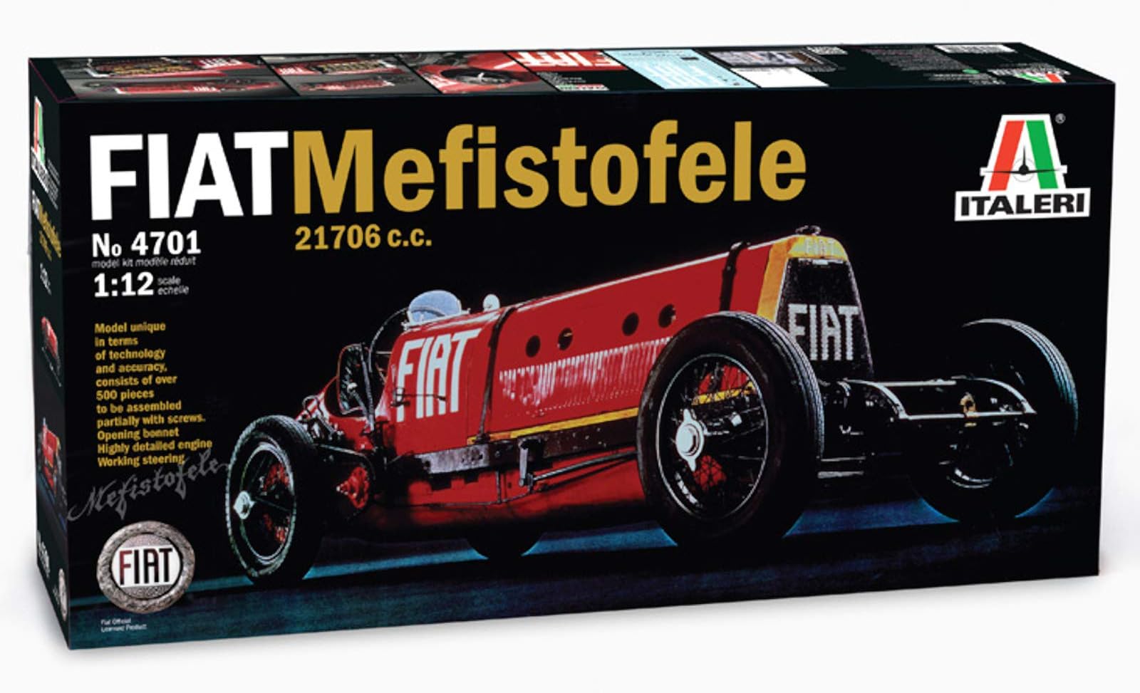 Italeri 5100047011: 12Scale Fiat Mefist Ofele 21706C.c. 192325, Vehicle