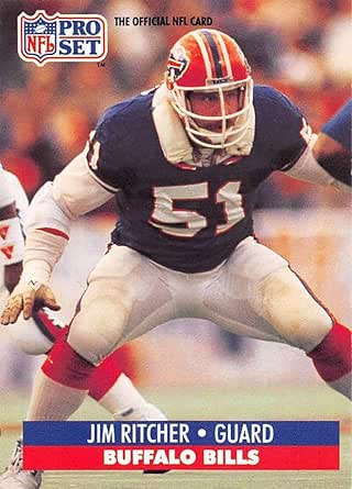 Amazon.com: 1991 Pro Set Football Card #82 Jim Ritcher Buffalo Bills ...