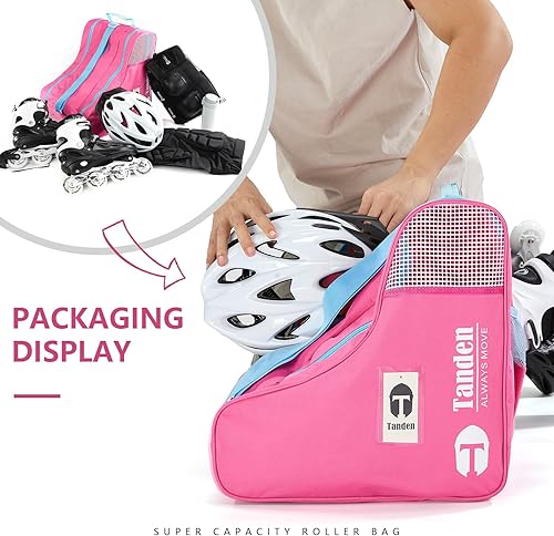 Miniatura 4 de Bolsa de patinaje sobre hielo para niños y adultos, bolsa de patinaje sobre hielo para llevar patines de hielo en línea