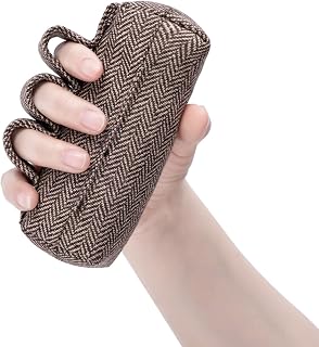 SWISSELITE Hand Contracture Cushion, Palm Grip with Elastic Band or Separator, Hand Grab Pad for Stroke Recovery, Help with Hand Rehabilitation