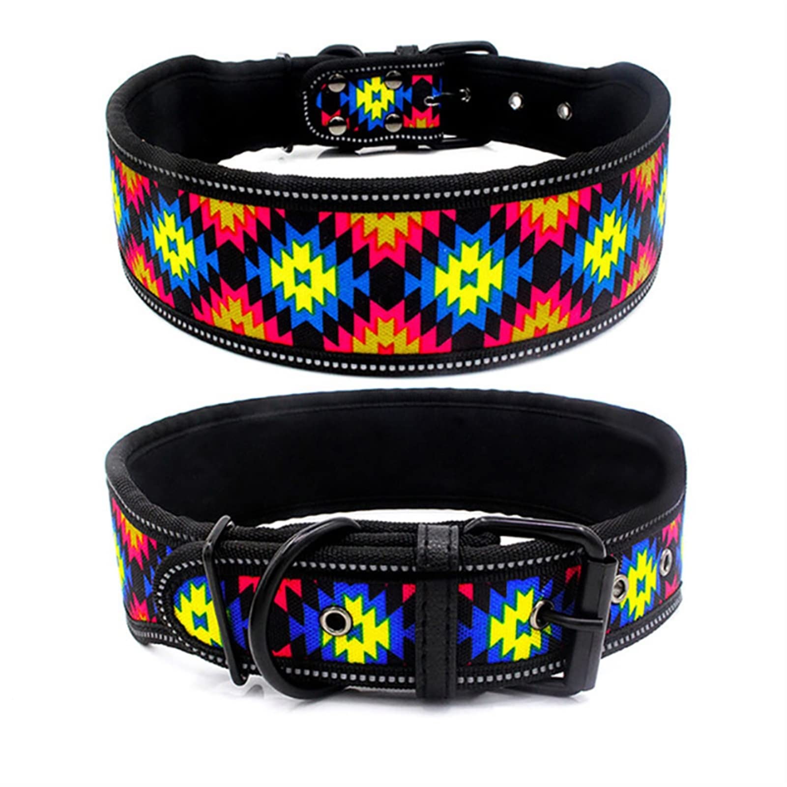 Laisse pour Chien Collier réglable pour Animal de Compagnie avec Boucle pour Petits, Moyens et Grands Chiens Pitbull Leash Dog Chain Longe pour Chien (Color : Diamond, Size : L)