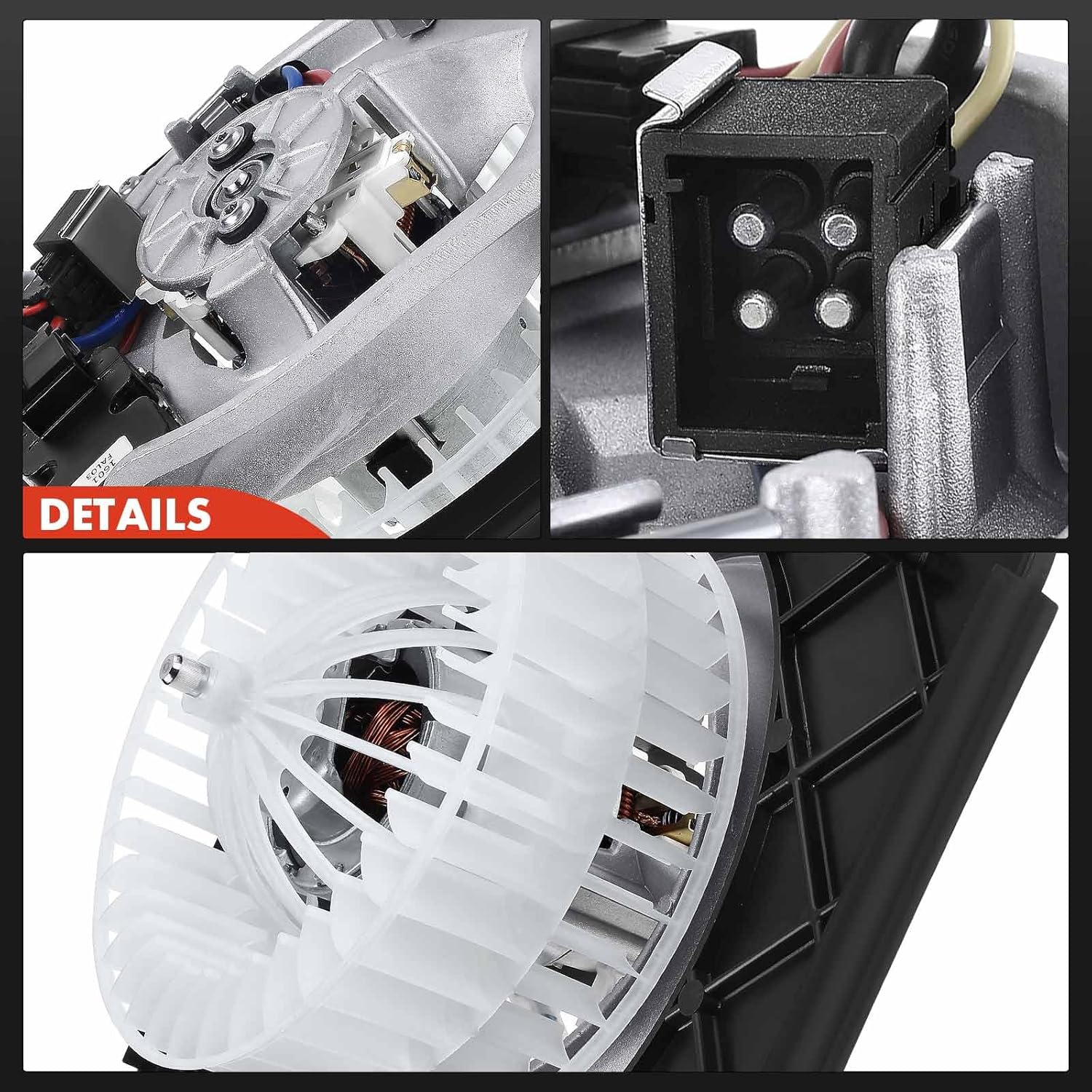 A-Premium Front HVAC Heater Blower Motor Compatible with Mercedes-Benz S320, S500, S420, S600, 500SEL, 300SE, 300SD,600SEL, 400SEL, 500SEC, 600SEC, CL500,CL600, S350, 400SE