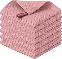 Vista 133 de Kitinjoy - Paños de cocina de 100 % algodón, tela de tejido gofrado, paño de limpieza ultrasuave, absorbente y de secado rápido.