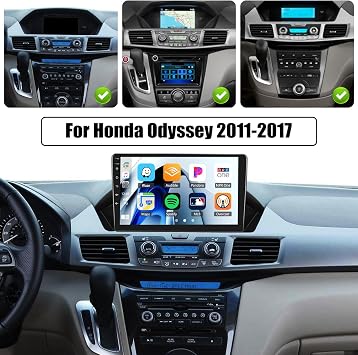 SIXTOP [4+128G] Android Car Stereo for Honda Odyssey 2011-2017 Wireless Carplay Android Auto 9 inch Inch Touch Screen Bluetooth 5.0 GPS Navigation FM RDS Radio 32EQ SWC AHD Backup Camera