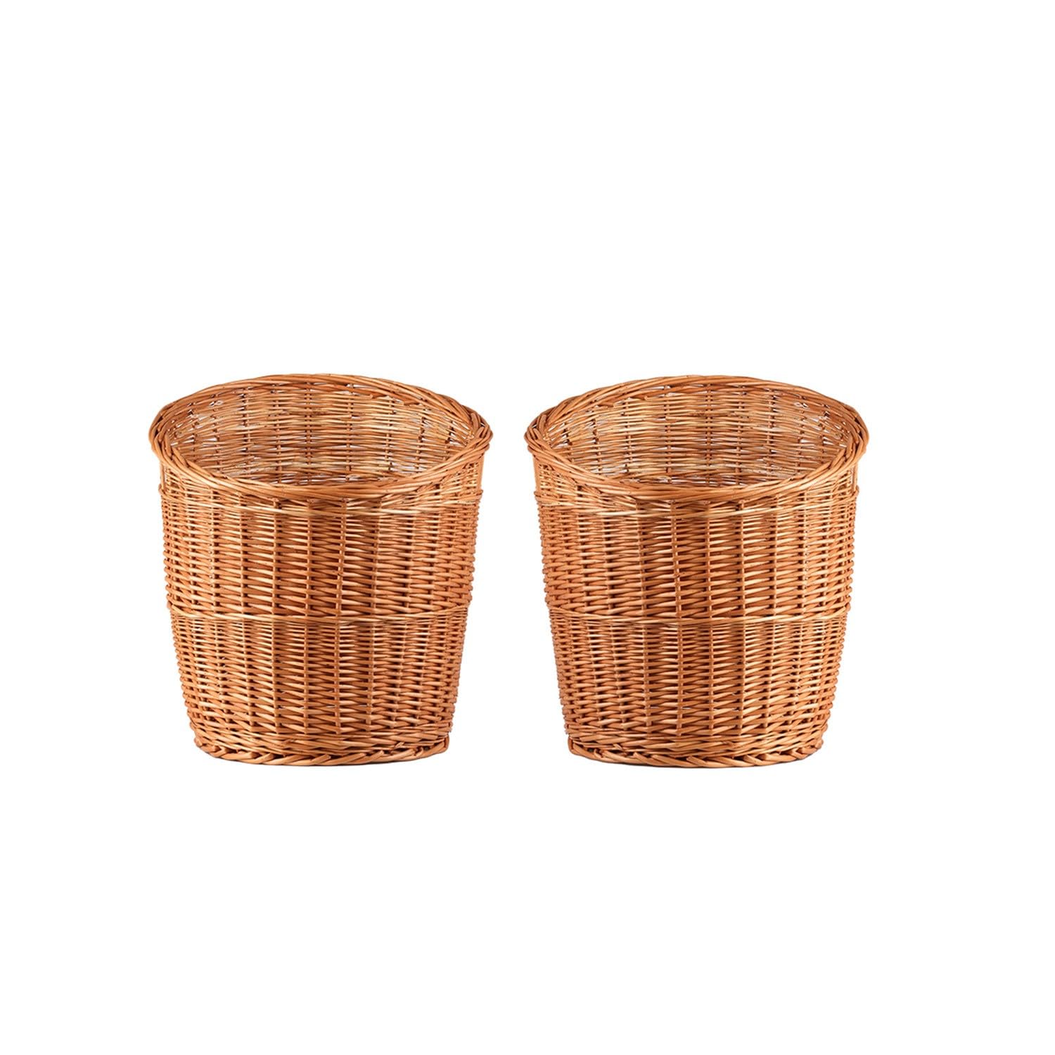 Lot de 2 paniers à baguettes, en osier, panier à pain, panier de service, support à pain, boîte à pain en osier naturel,rangement baguette