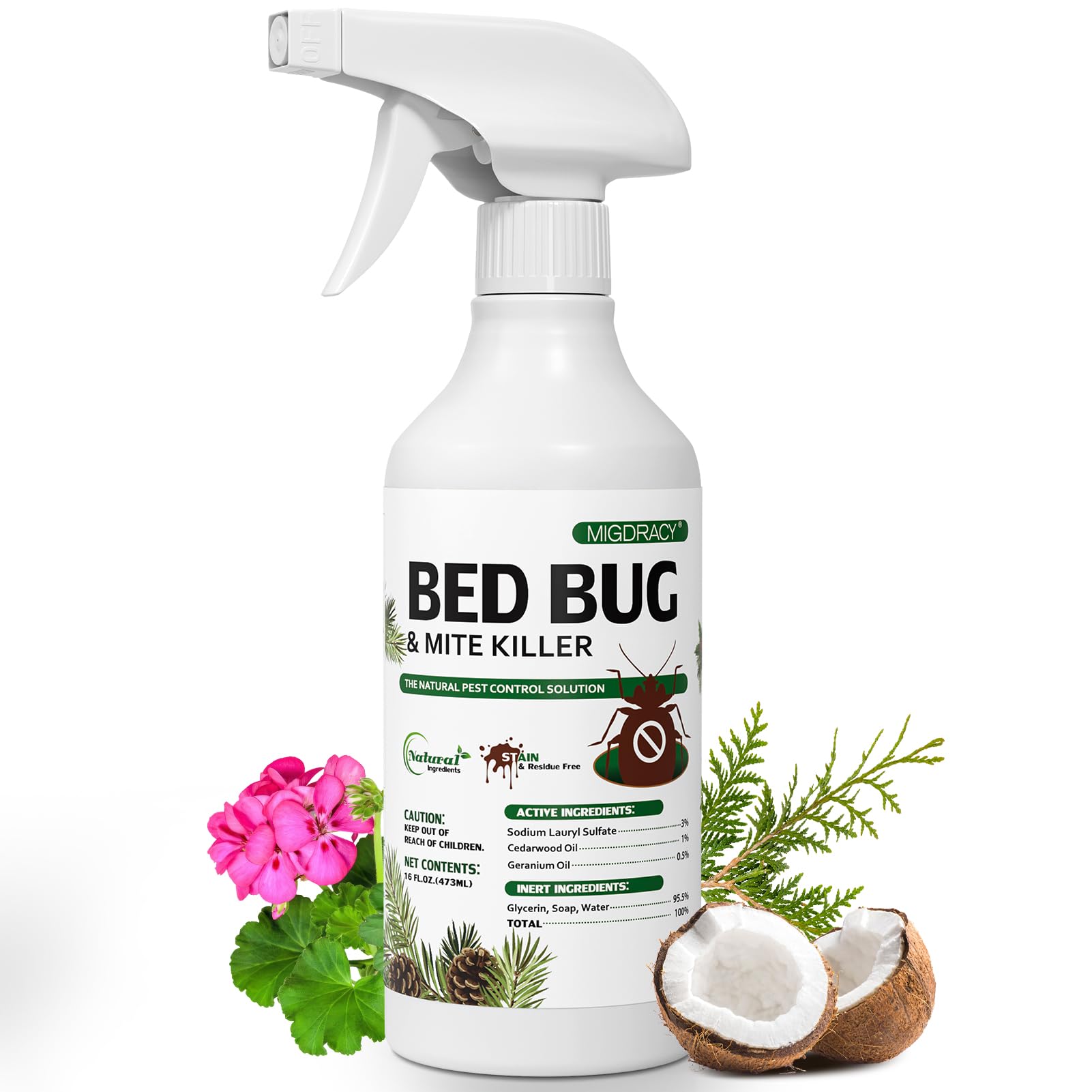 Photo 1 of Migdracy Natural Bed Bug Spray, 16oz