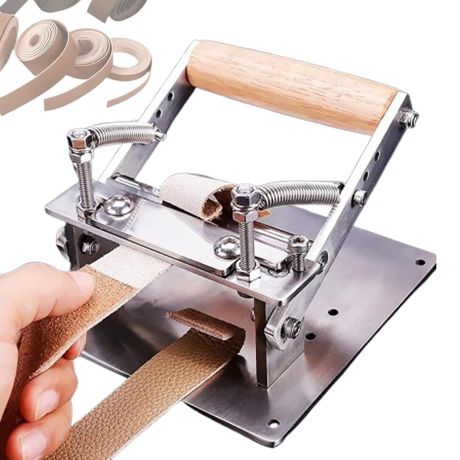 XNZJHPP Manual Leather Skiver Machine, Stainless Steel Paring Tools, 9cm Cutting Width, Adjustable Thickness, for Vegetable Tanned Leather, DIY,Leather Thinning Machine