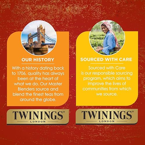 Vista 62 de Twinings Té de menta pura, naturalmente sin cafeína, bolsas de té de hierbas de menta refrescante envueltas individualmente, 50