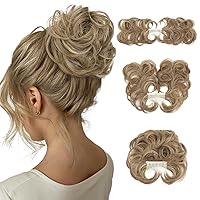 Vista 29 de Peine de moño desordenado con clip lateral para mujer, corto, natural, lacio, versátil, ajustable, fácil de peinar, piezas de cabello