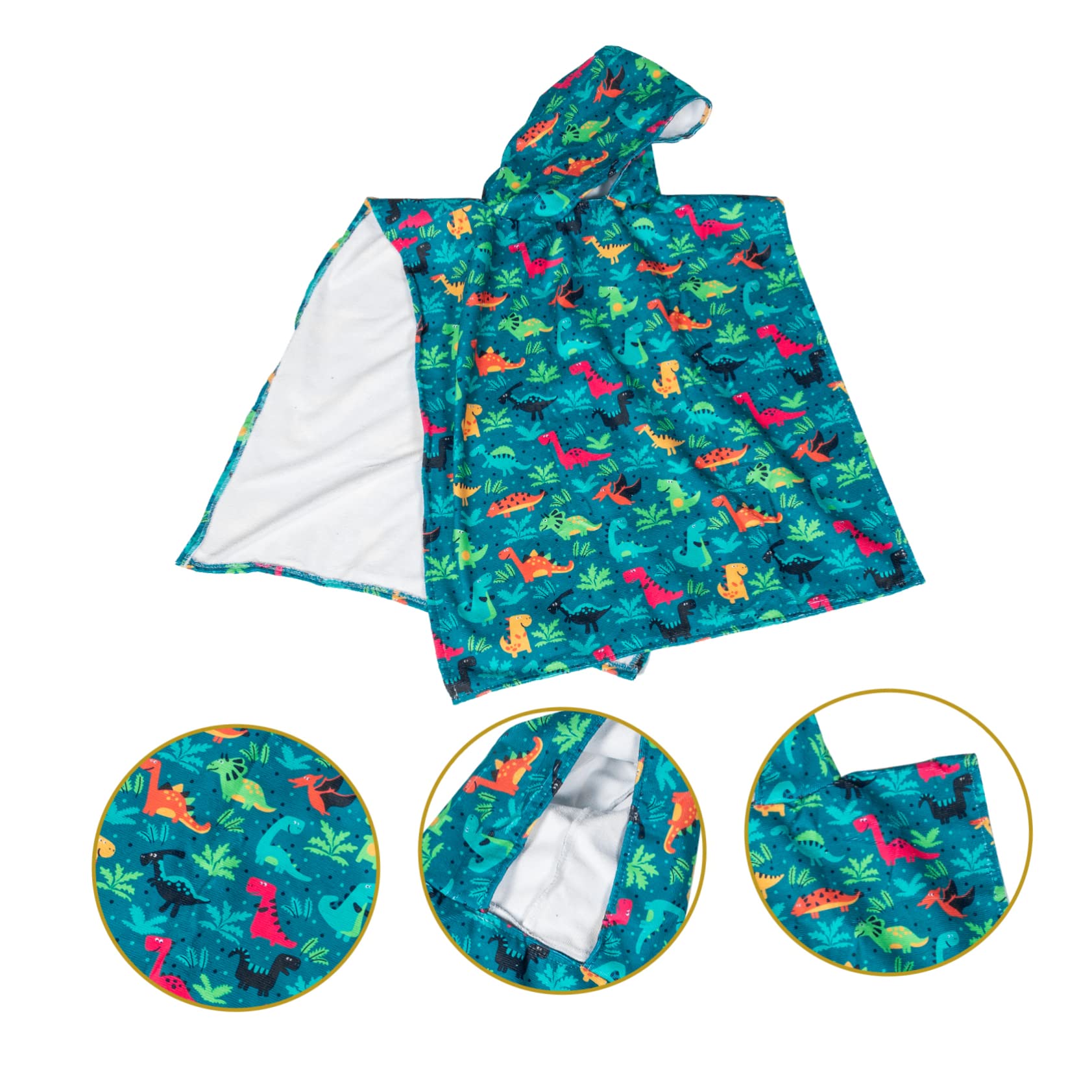 DECHOUS 2piezas Toalla De Baño Infantil Capucha Toalla Absorbente para Playa y Piscina Diseño De Microfibra Suave y Amigable La Piel para Bebés y Niño Niña