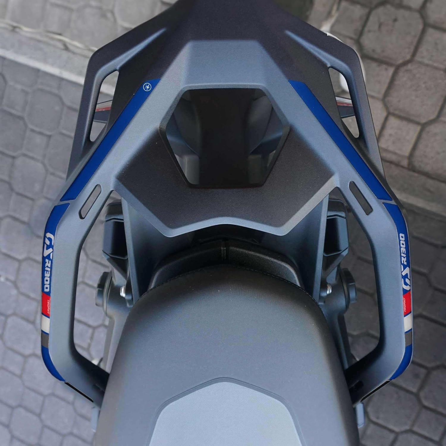 labelbike - 3D Stickers Motorcycle Passenger Handles Protection and Decoration in Resin Compatible with BMW R1300GS - Trophy