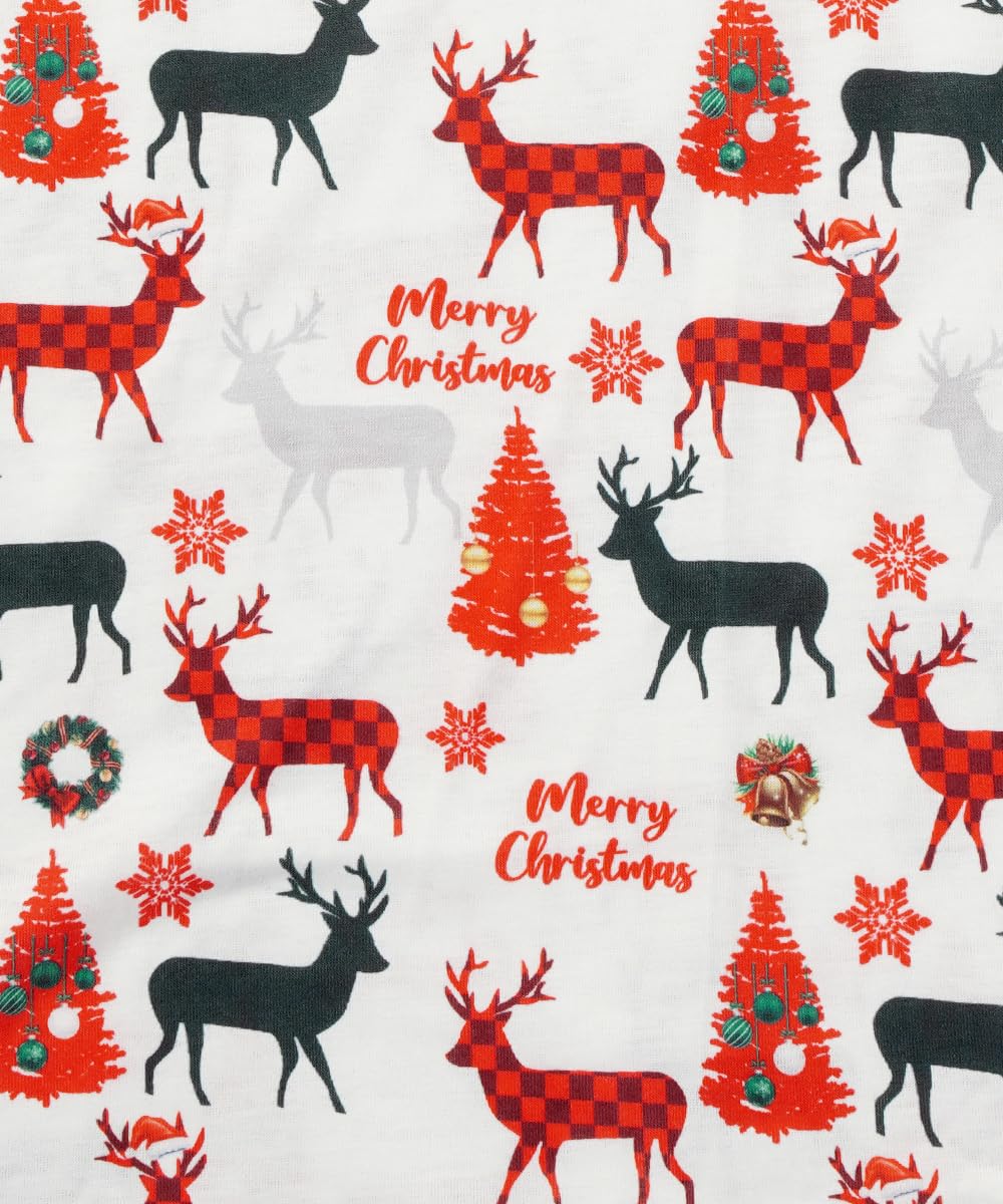 Narecte Conjuntos de pijamas familiares lindos y cómodos conjuntos de pijamas de talla grande para mujeres y hombres, pijamas de Navidad para parejas