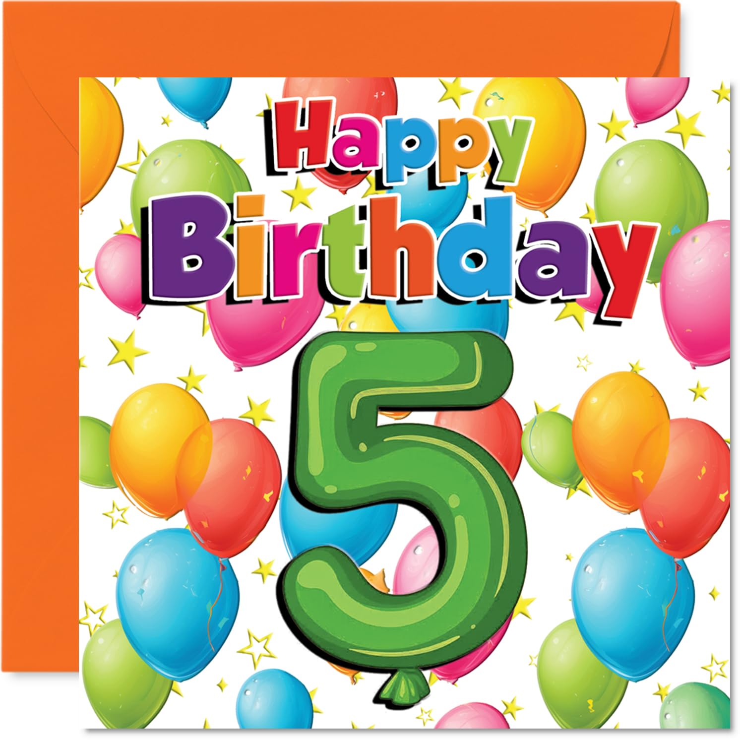 Playful 5th Birthday Card, Bring on the Birthday Fun