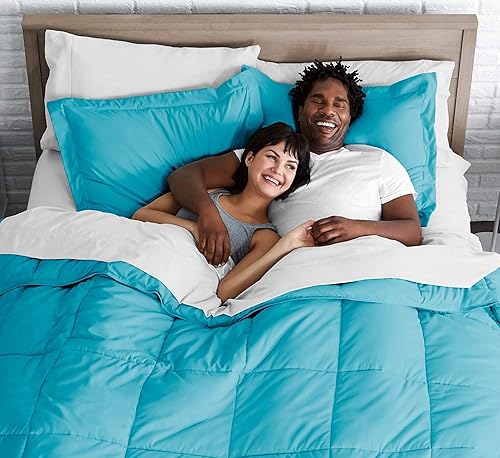 Miniatura 5 de Lujoso edredón alternativo de plumón de ganso para todas las estaciones, tamaño King de gran tamaño, edredón de 1 pieza, juego de edredón 100%