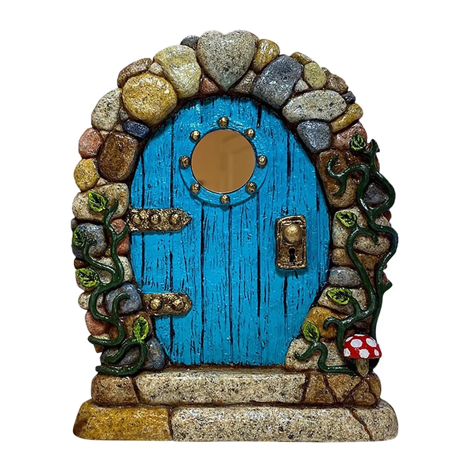 Palut Color 8 3Pcs Mini Fairy Door Set, Wooden Elf Door, Garden Decor