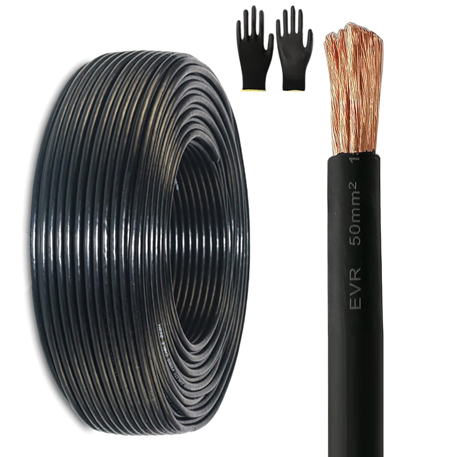 Câble haute tension EVR 1500V 16mm² en cuivre pour borne de recharge