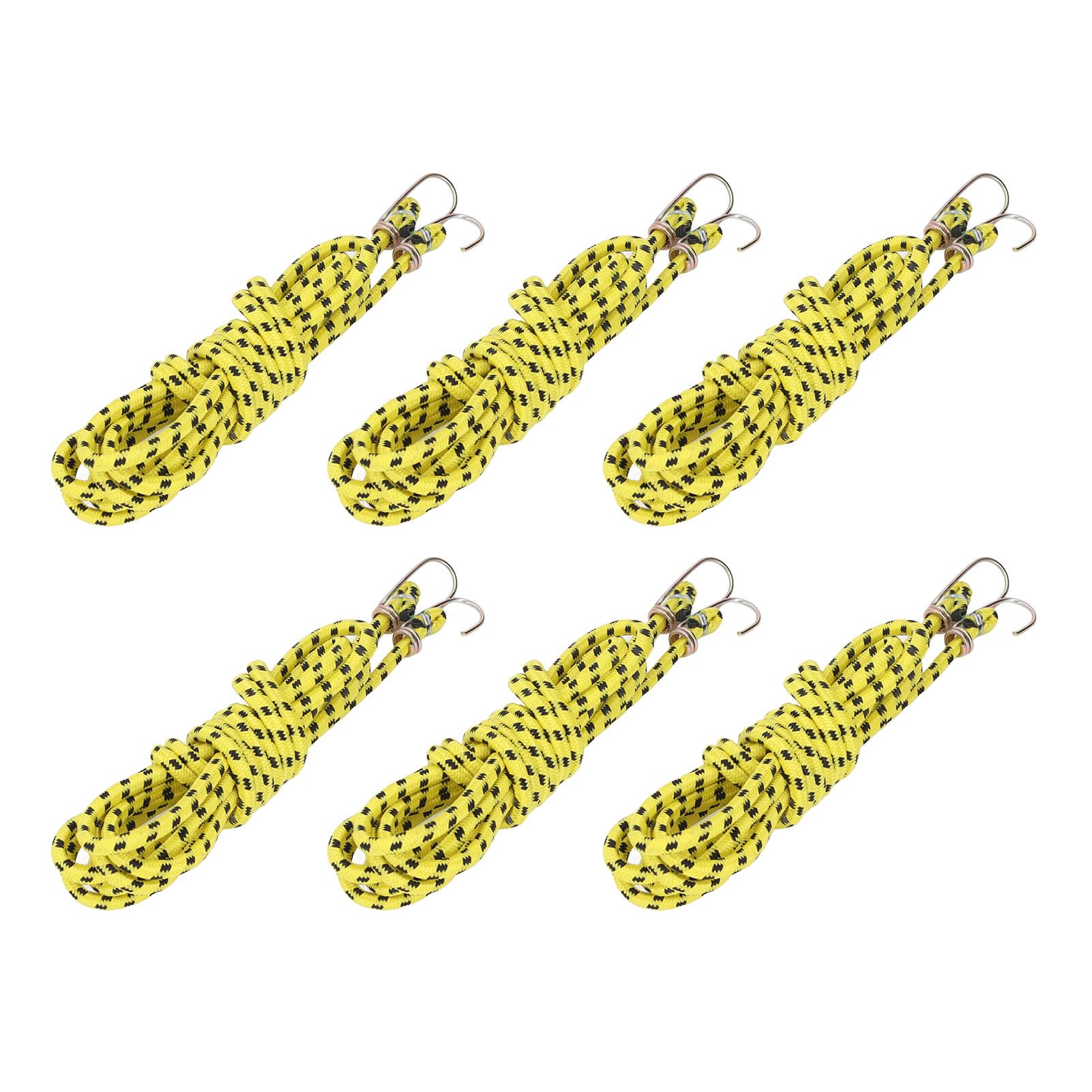 Bungee Cords with Hooks, Bungee Straps 10PCS Rubber Elastic Rope Heavy Duty Tie Down Stretch String with Hook Luggage Strap for Binding Packaging Securing Projects (#1) (#2)