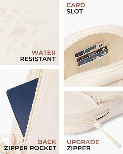 Miniatura 4 de CHOLISS Bolso bandolera pequeño para mujeres y hombres, bolsos cruzados, cangureras de moda, bolsa de pecho con correa extendida