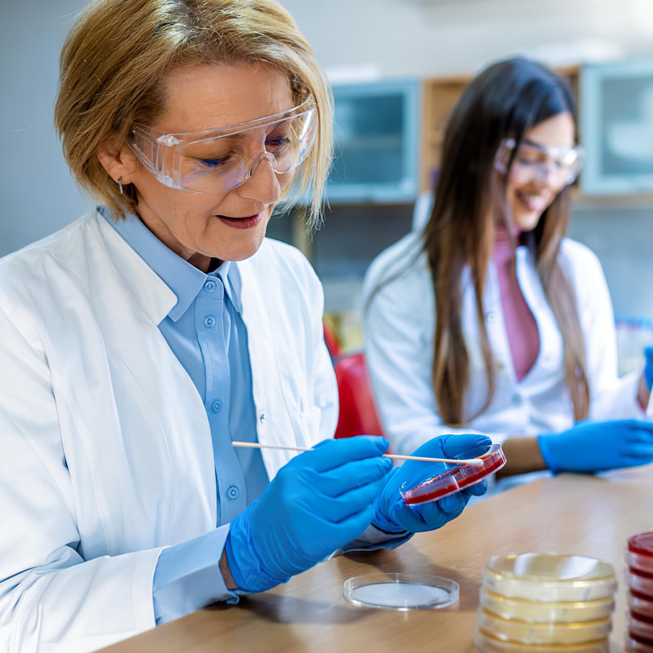 Placas De Petri Prellenadas De Agar Nutritivo 7cm, 10 Unidades, Esterilizadas Para Laboratorio
