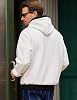 Sudadera con capucha casual de algodón para hombre JMIERR, manga larga con cordón, forro polar, con bolsillos, estándar global reciclado 4