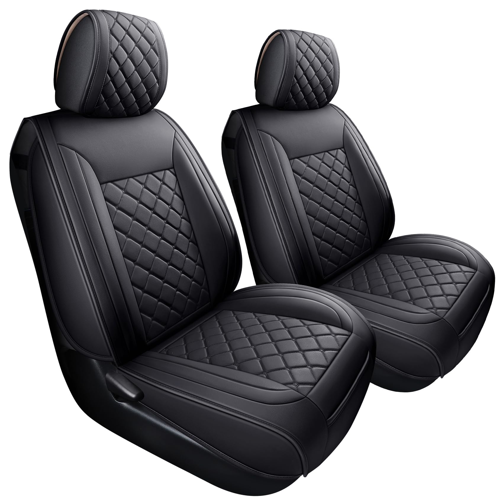 Tomatoman Tacoma Seat Covers (2 PCS Front, Black)