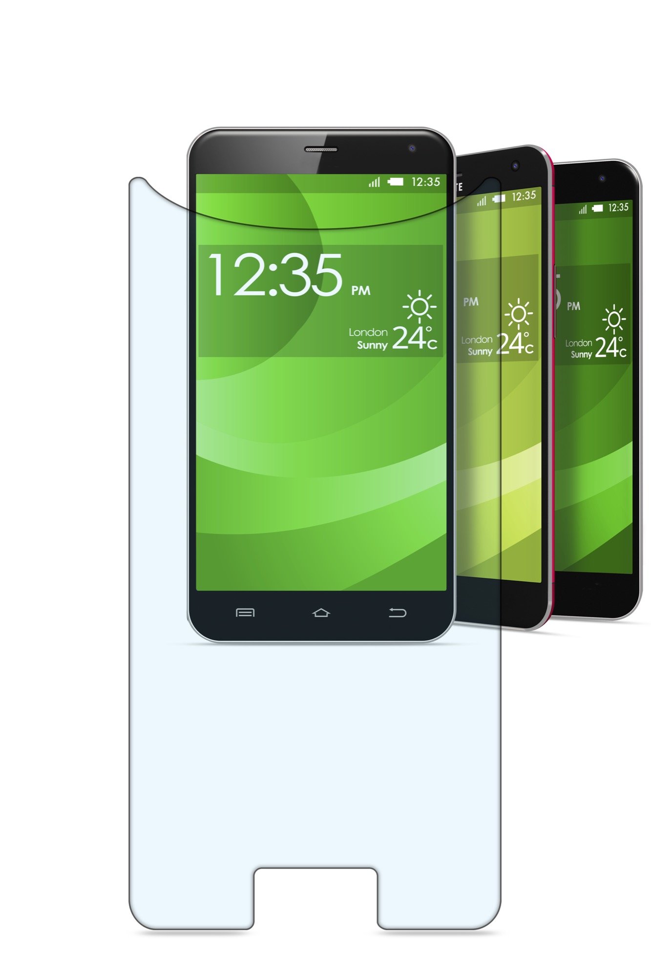 Cellularline Universal Second Glass Screen Protector for Smartphones Upto 4.9-Inch, transparent, 4,7-4,9