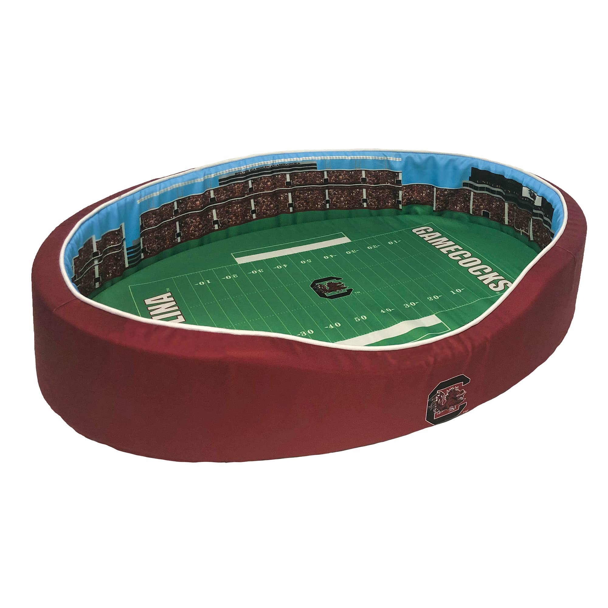 StadiumSpot Oval Dog Bed - USC Team Design, Small Size